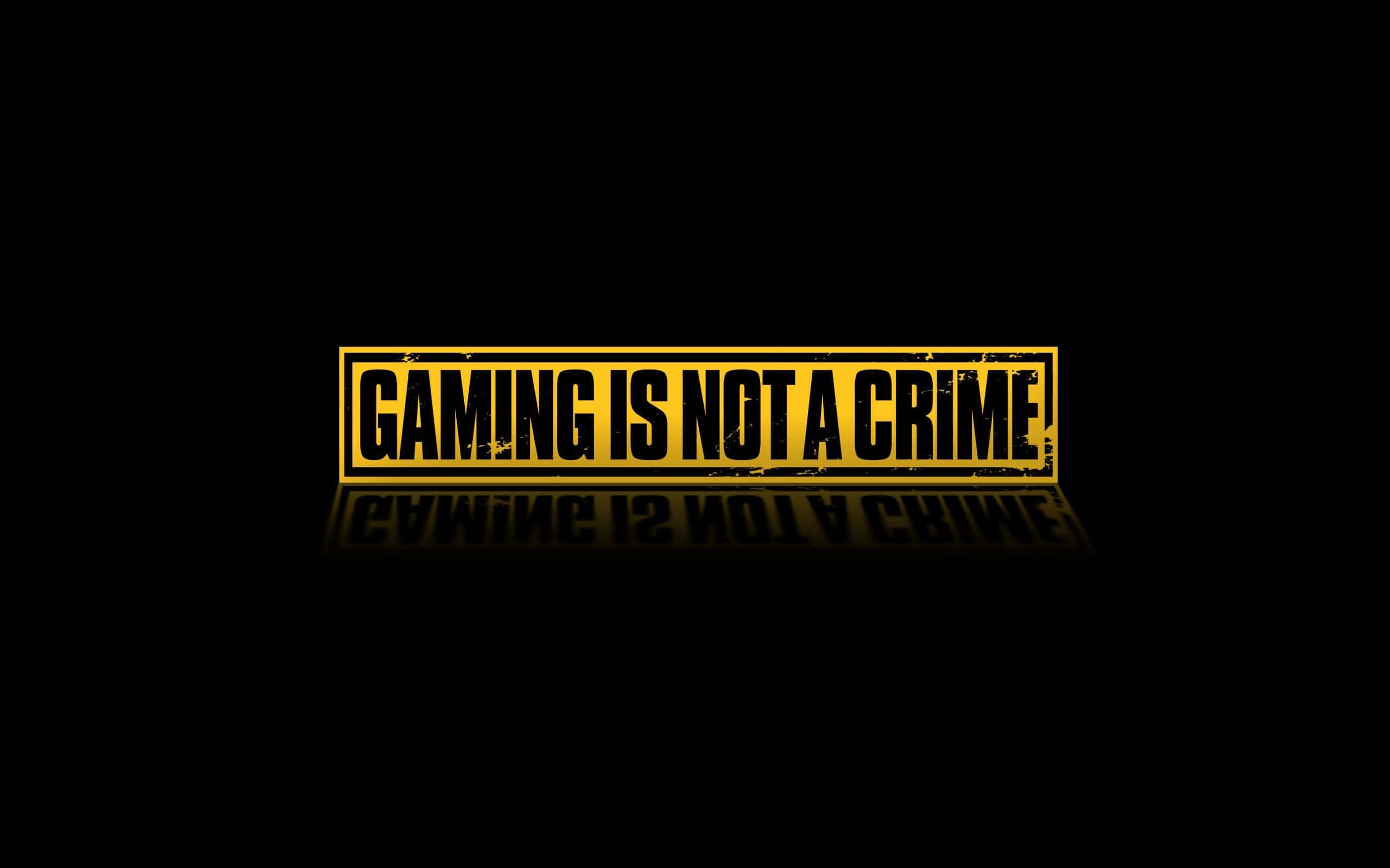 Funny Gaming, black background, mirrored reflection, 2K Desktop Wallpaper