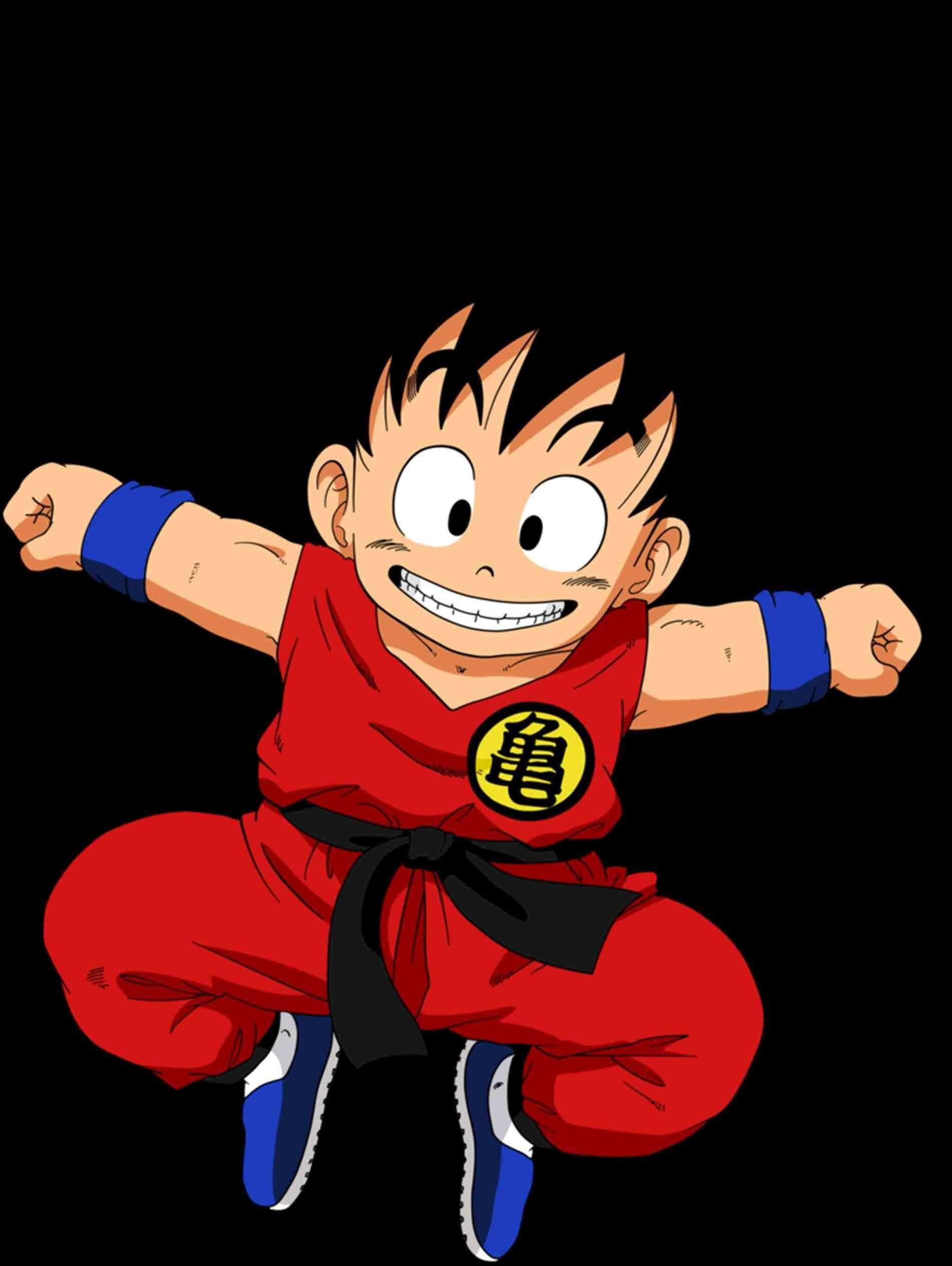 Funny Goku, red gi, black belt, Full HD Phone Wallpaper