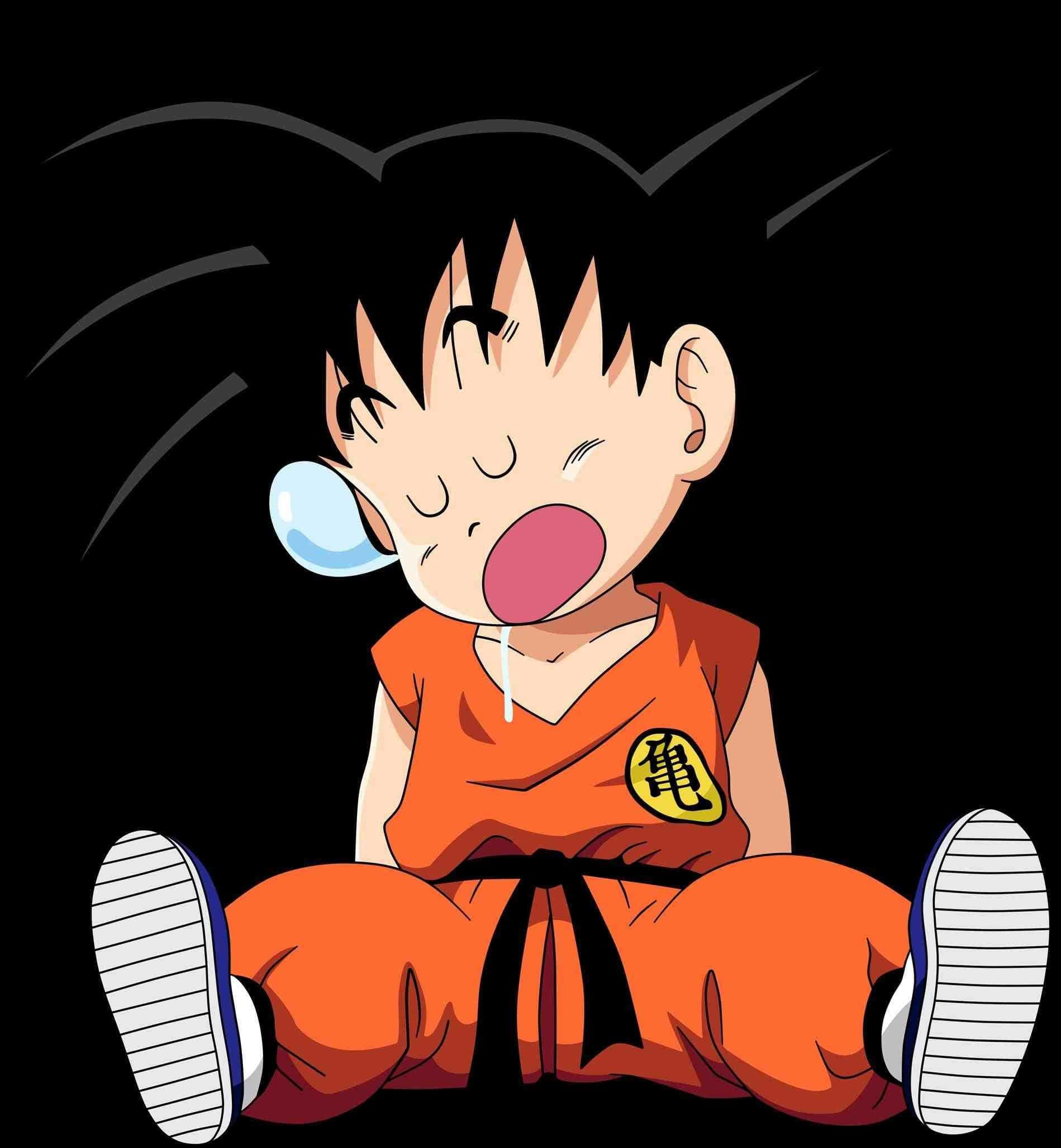 Goku, orange gi, tears, Full HD Phone Wallpaper
