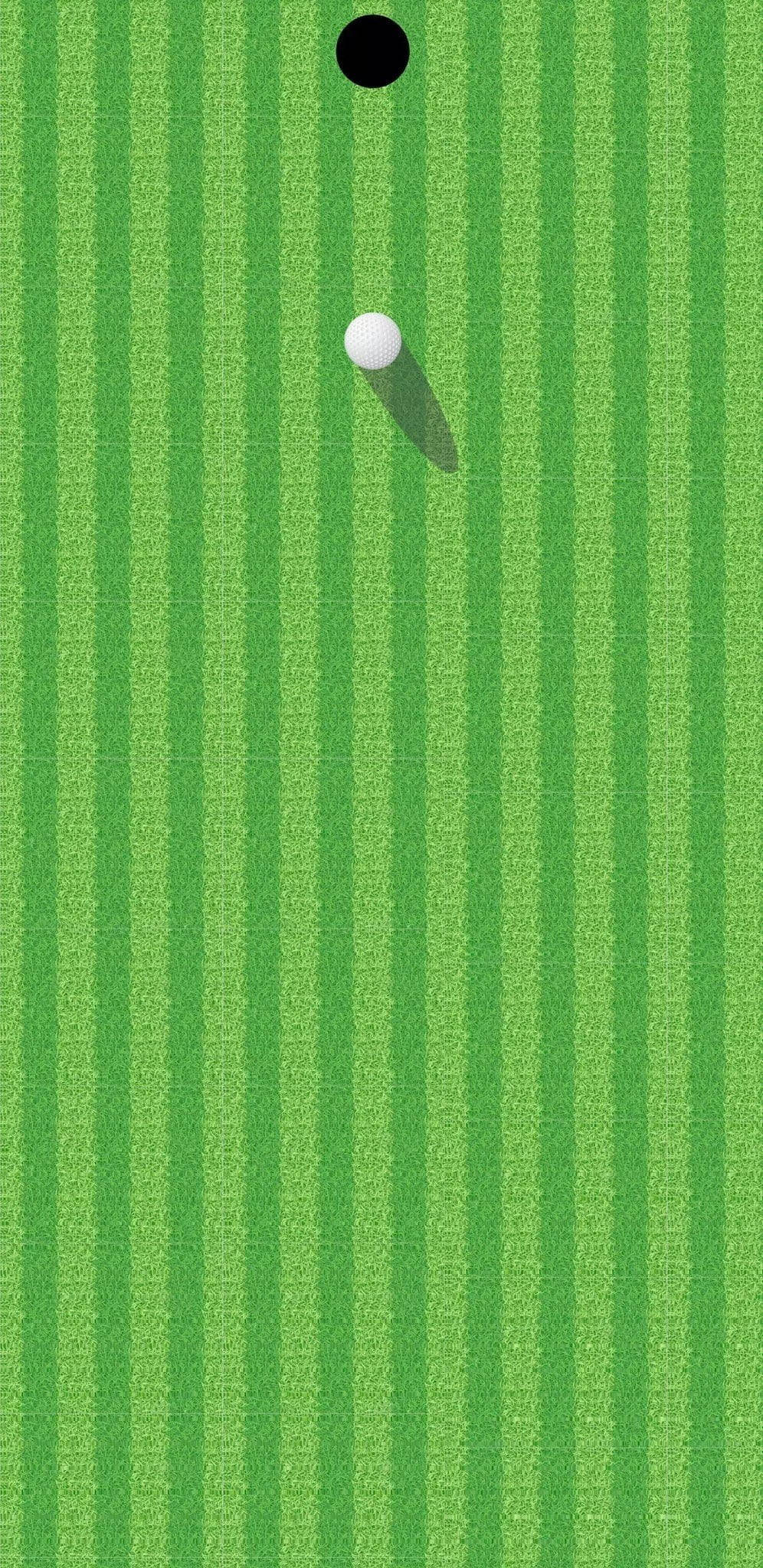Golf Middle Punch Hole, white golf ball, black hole, Full HD Phone Wallpaper