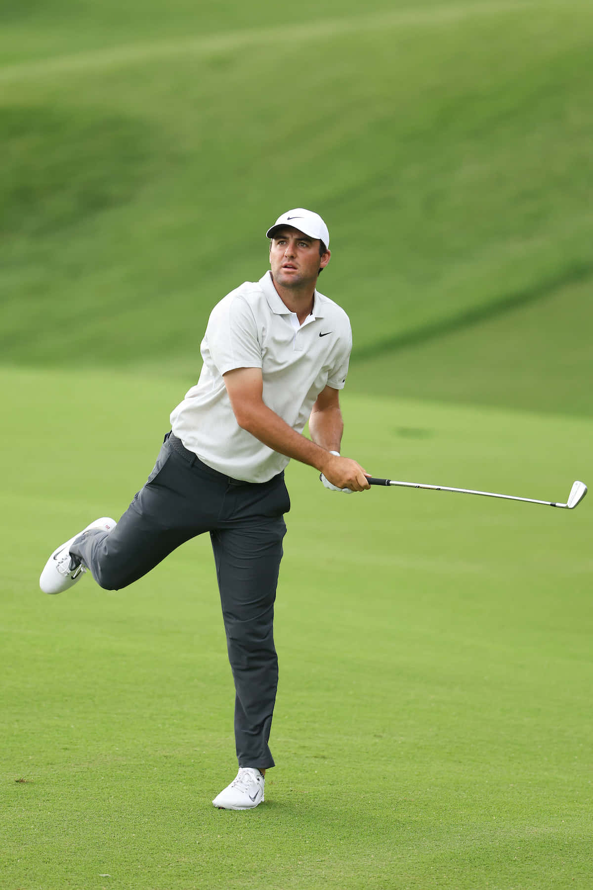 golfer, white shirt, cap, HD Phone Wallpaper