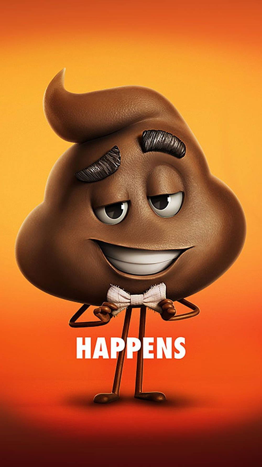 iPhone, poop emoji, bowtie, HD Phone Wallpaper