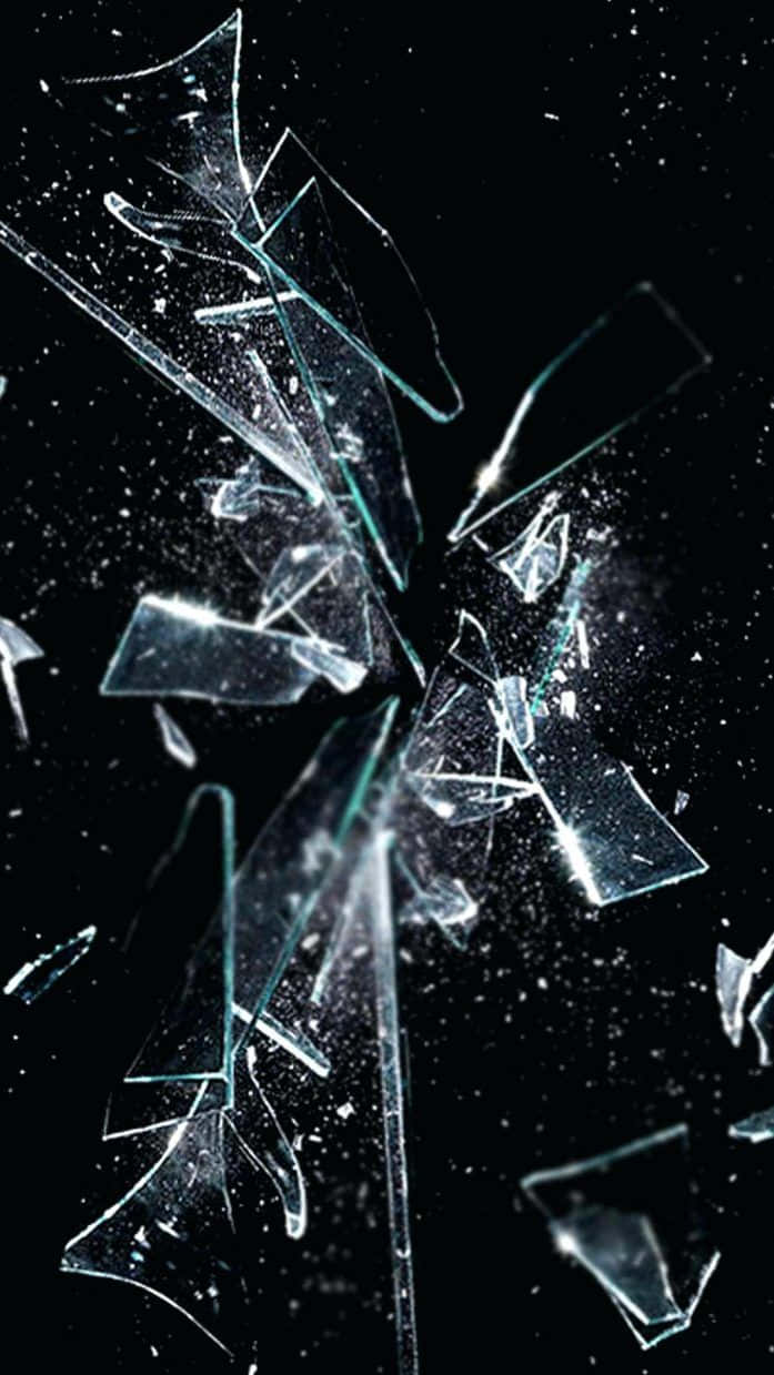 iPhone, cracked screen, broken prank, SD Phone Wallpaper