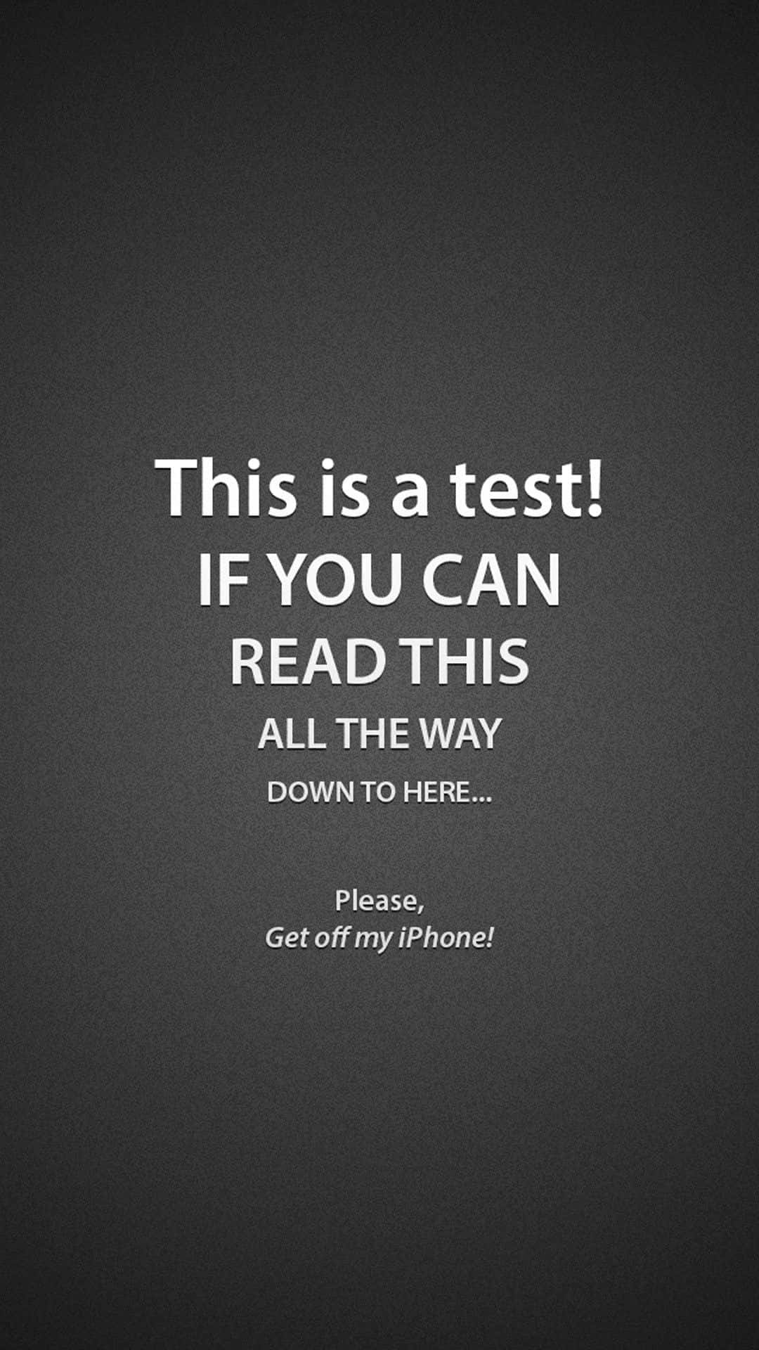 Funny Lock Screen, white bold text, dark gray textured background, Full HD Phone Wallpaper