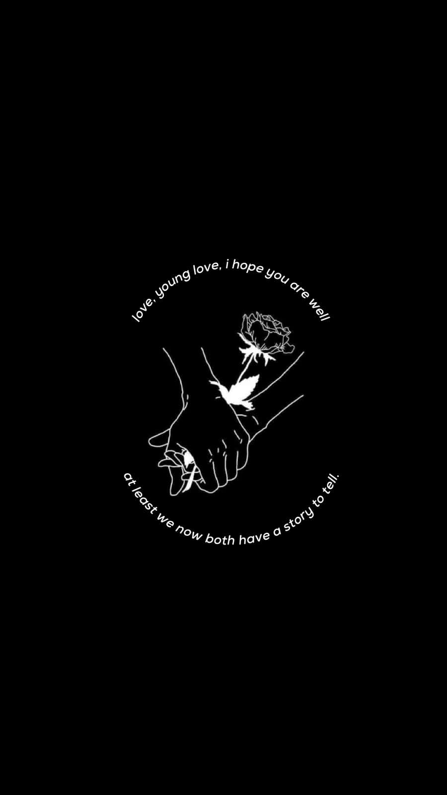 young love story, rose, poetic text, HD Phone Wallpaper