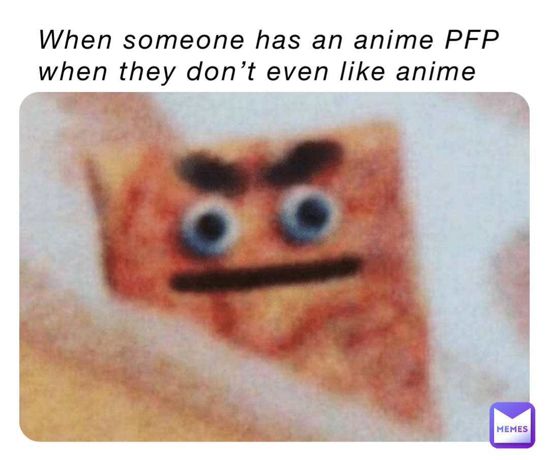 Raised Eyebrows Meme Pfp, blurry cartoon character, wide blue eyes, SD Desktop Wallpaper