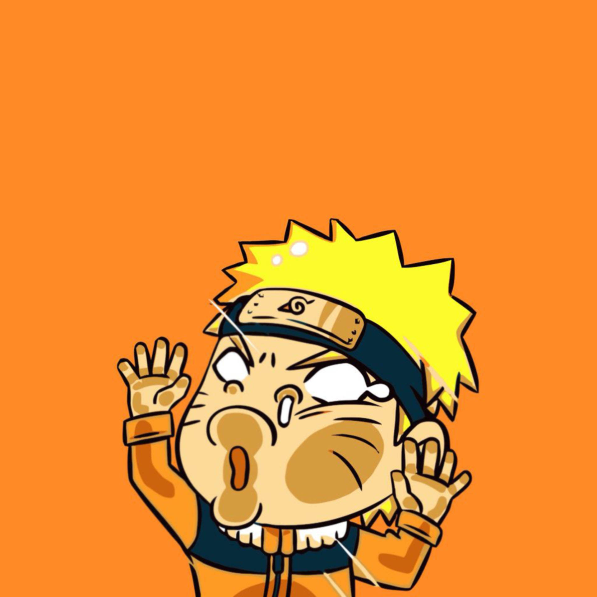 Funny Cute Naruto, chibi anime character, spiky yellow hair, Full HD Desktop Wallpaper
