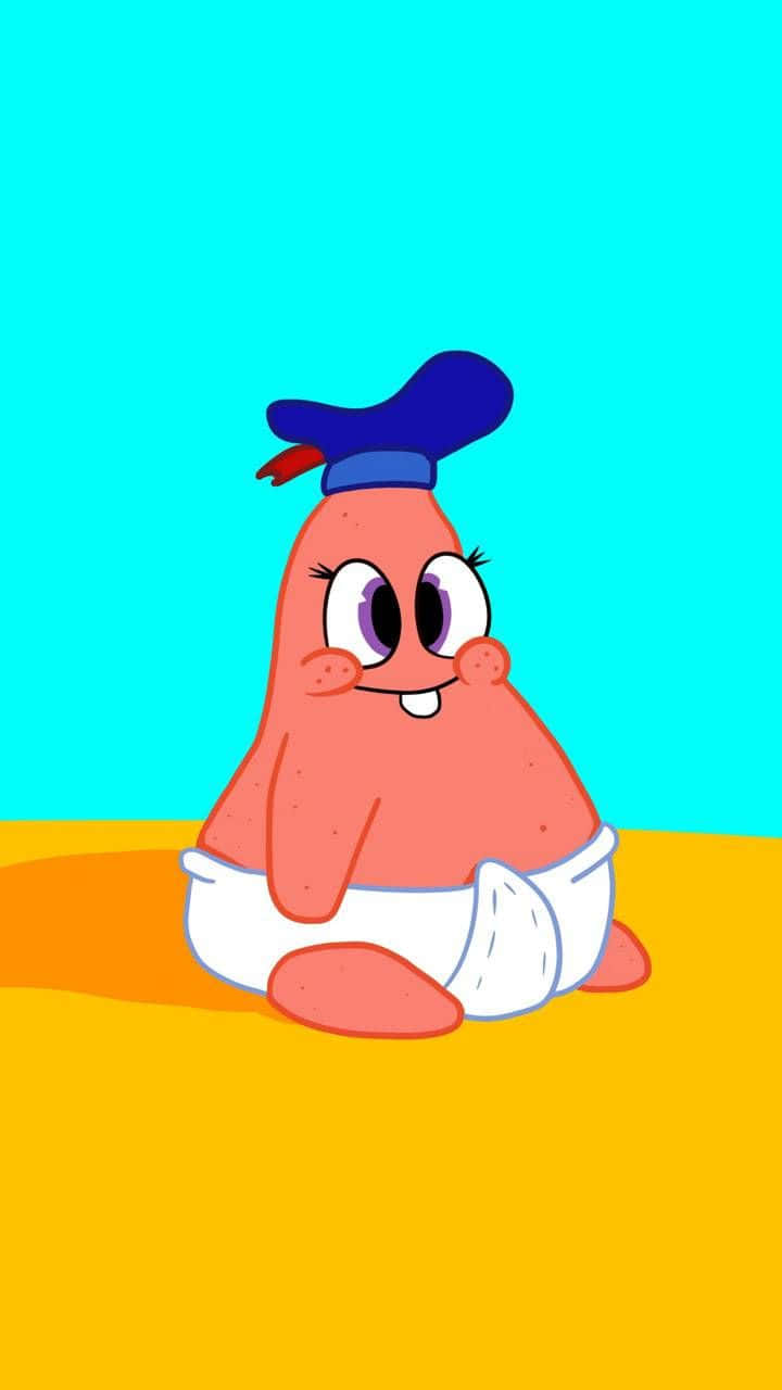 Patrick, diaper, blue hat, HD Phone Wallpaper