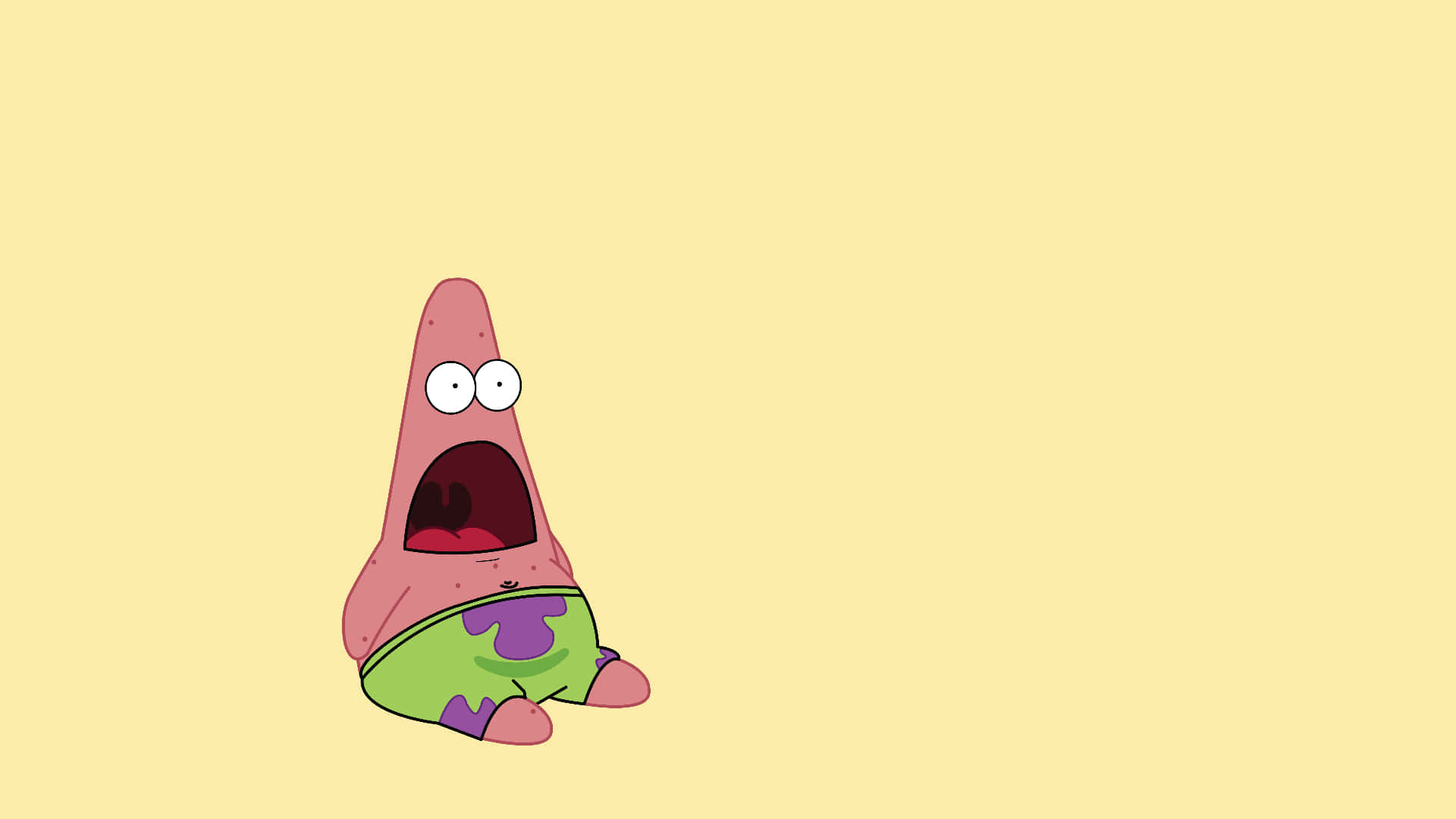 Patrick, beach, cartoon starfish, Full HD Desktop Wallpaper