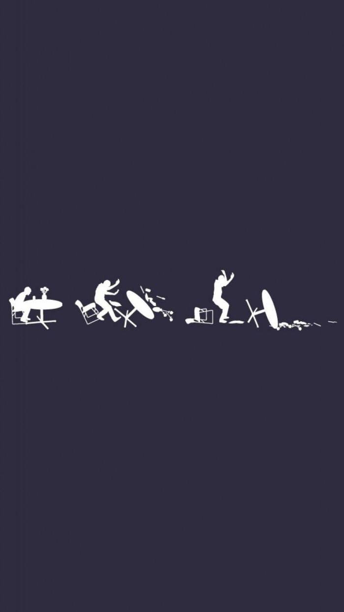 Funny Phone, white minimalist silhouettes, musicians, SD Phone Wallpaper