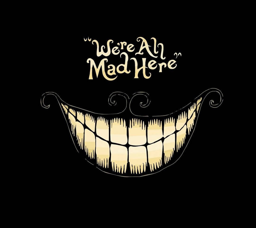 Cool Phone Smiling, black background, golden text, SD Desktop Wallpaper