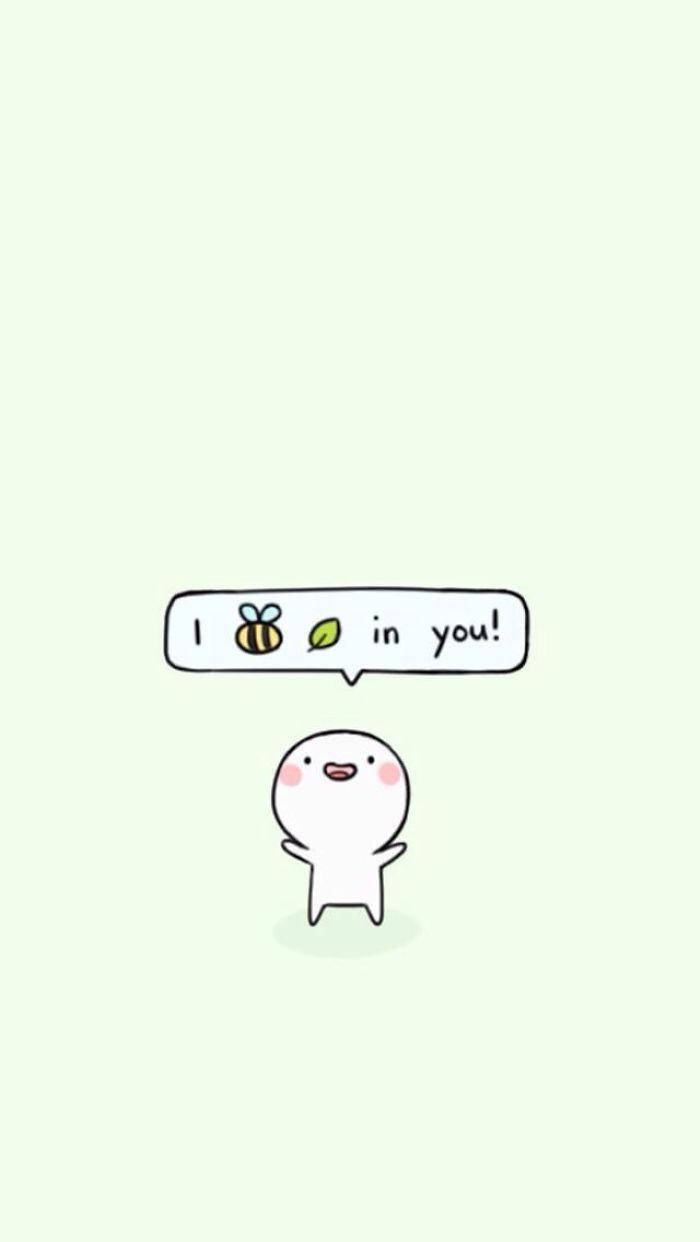 bee, leaf, I bee in you, SD Phone Wallpaper