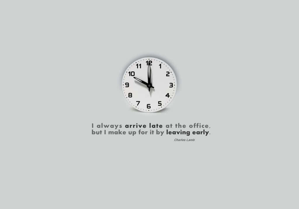 office humor clock quote, 11:59, white clock, SD Desktop Wallpaper