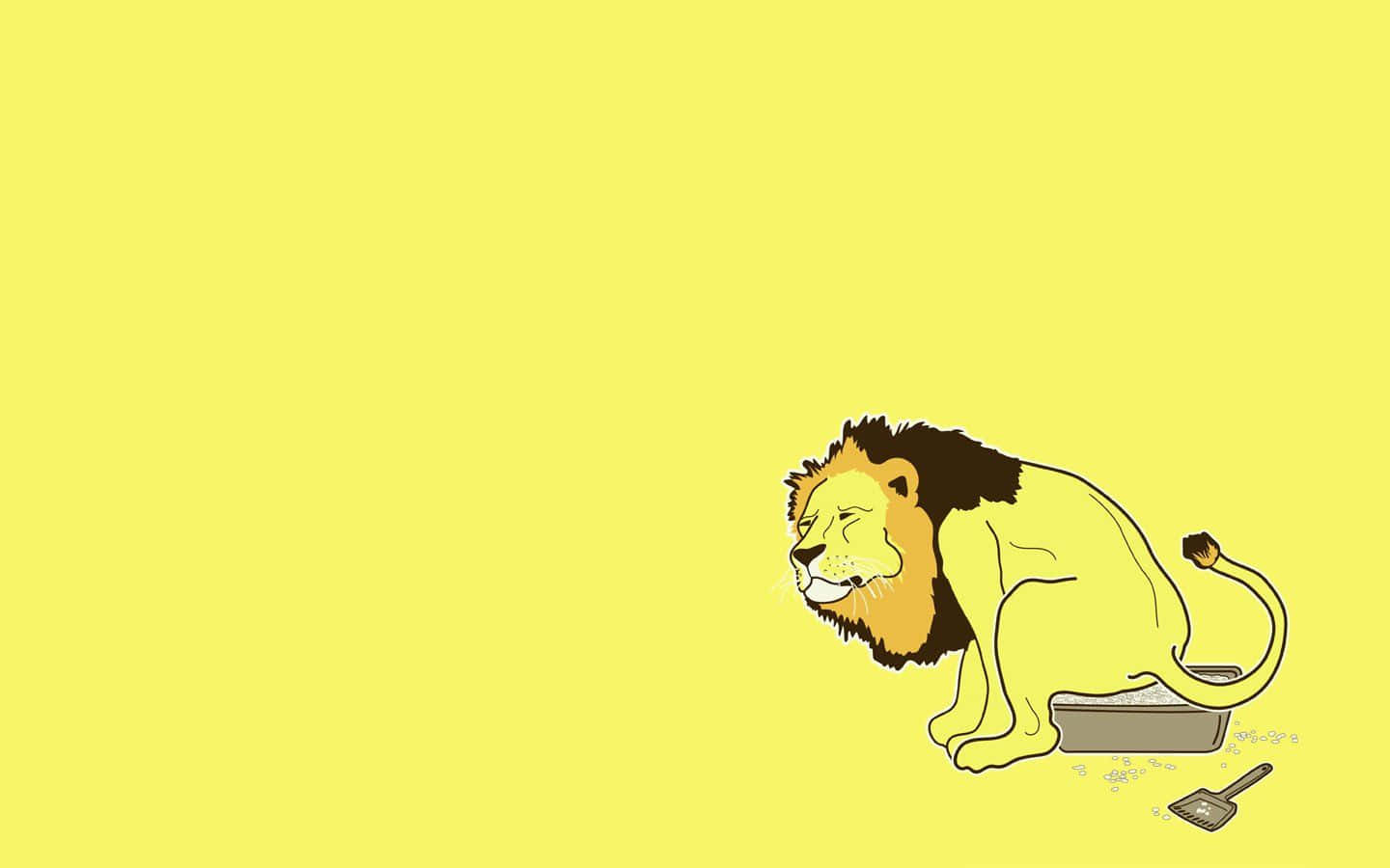 Lion Litterbox, cartoon lion, toilet, HD Desktop Wallpaper