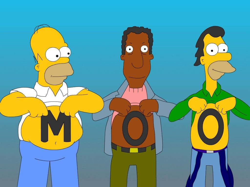 Funny Simpsons, M O O, Simpsons characters, SD Desktop Wallpaper