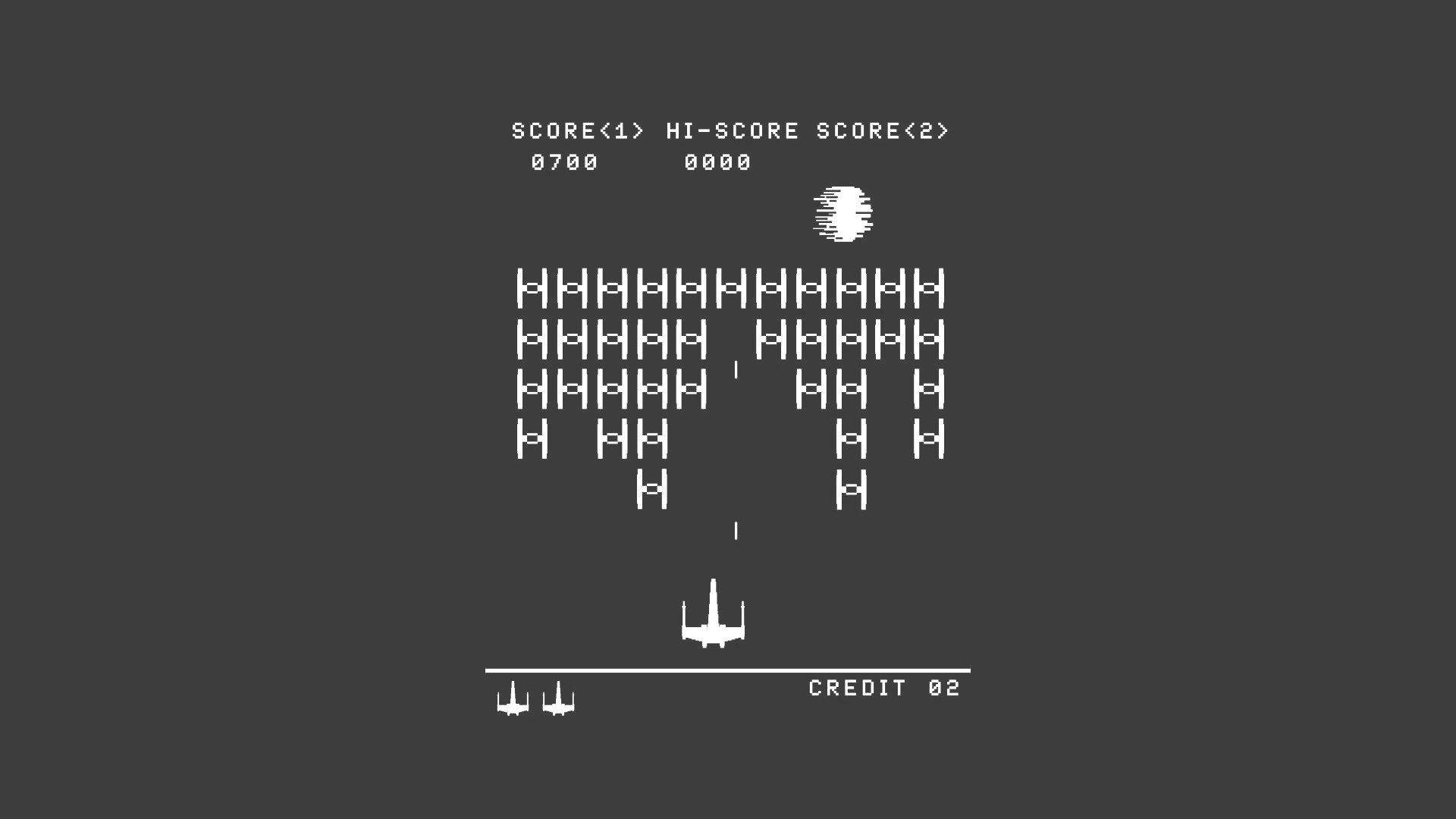 Star Wars, retro pixelated space shooter game, spaceship, Full HD Desktop Wallpaper