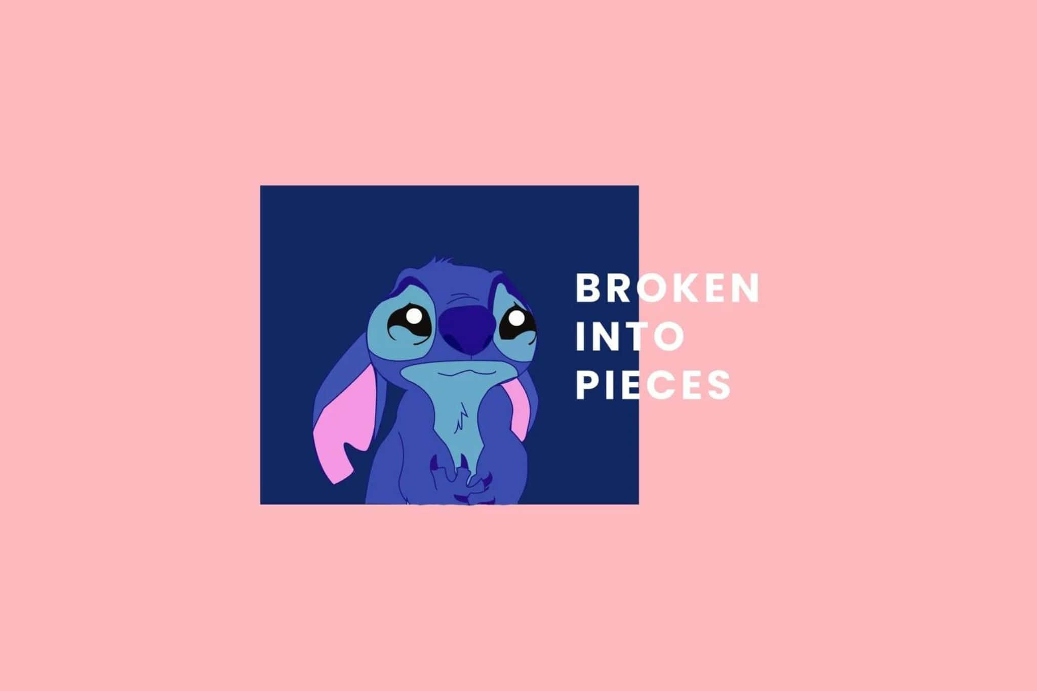 Stitch, blue Stitch, dark blue box, Full HD Desktop Wallpaper