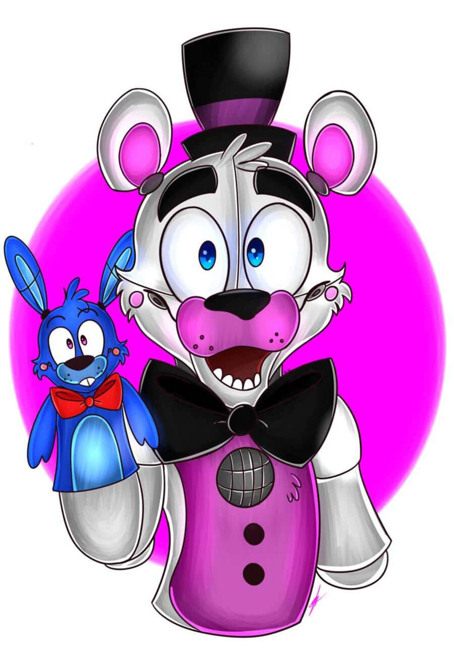 Funtime Freddy, top hat, bow tie, HD Phone Wallpaper