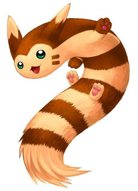Furret, white backdrop, phone, SD Phone Wallpaper