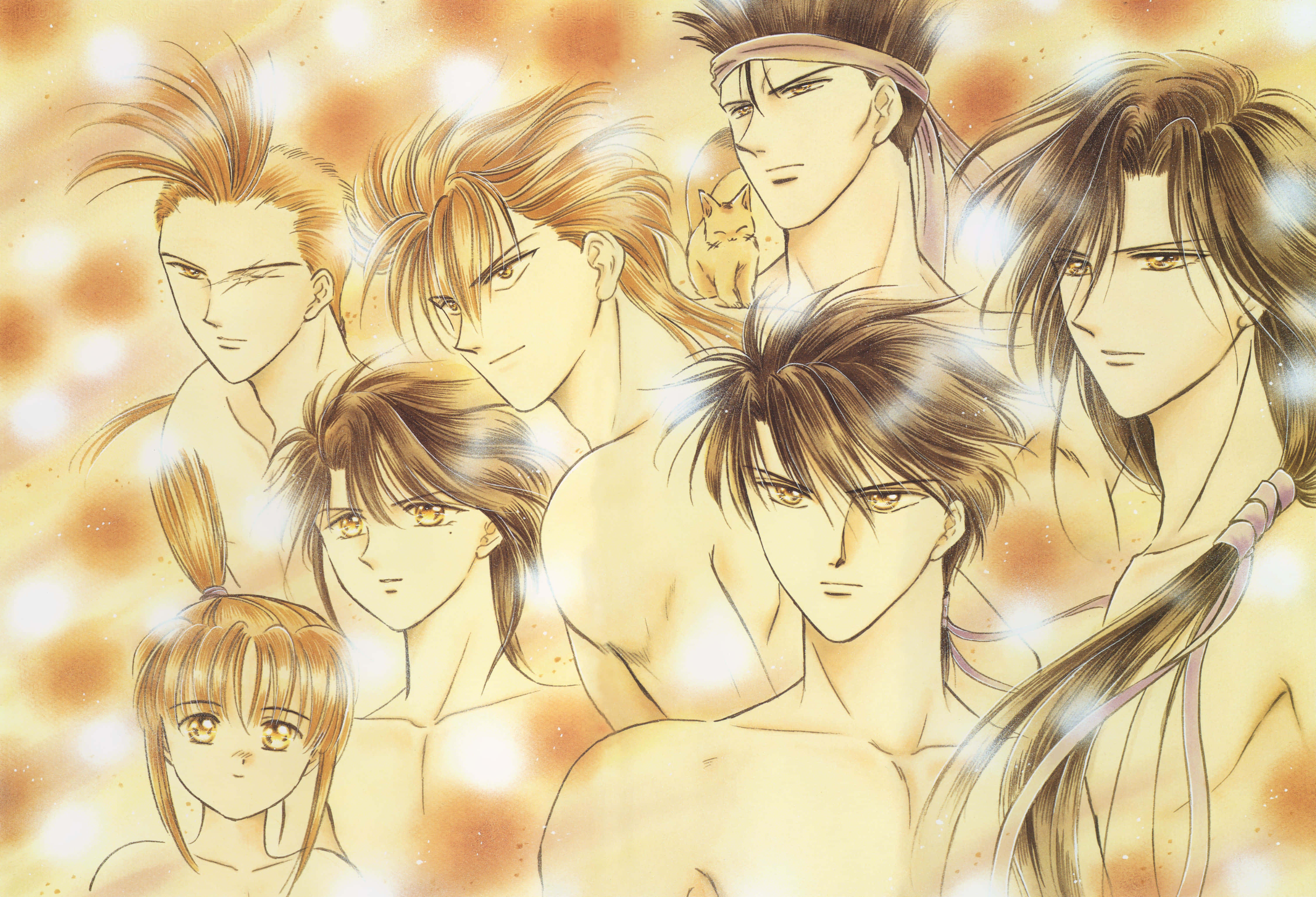 Nuriko, Fushigi Yuugi, golden hair, 4K Desktop Wallpaper