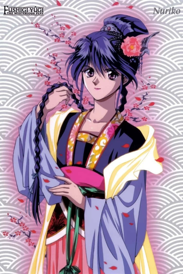 Fushigi Yuugi, Nuriko, traditional robes, SD Phone Wallpaper