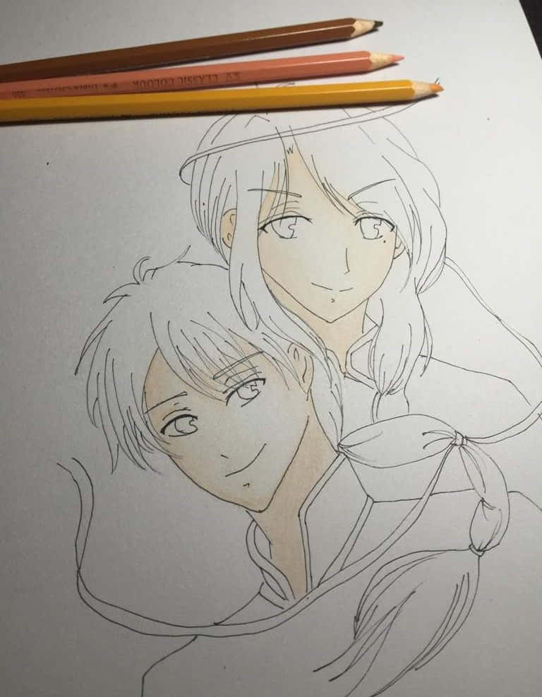 Fushigi Yuugi Nuriko, colored pencils, paper, SD Phone Wallpaper