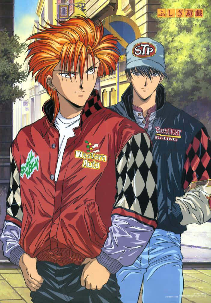 Fushigi Yuugi Tasuki, classic anime character, racing jackets, SD Phone Wallpaper