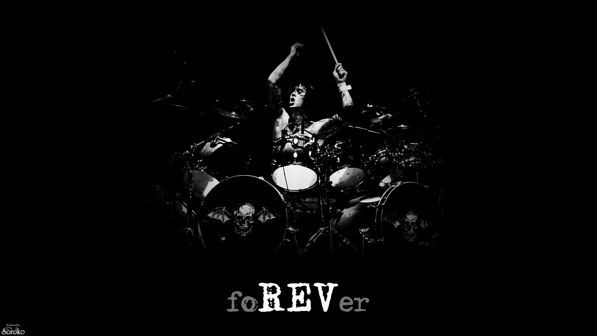 Forever Desktop, drummer, black and white, Full HD Desktop Wallpaper