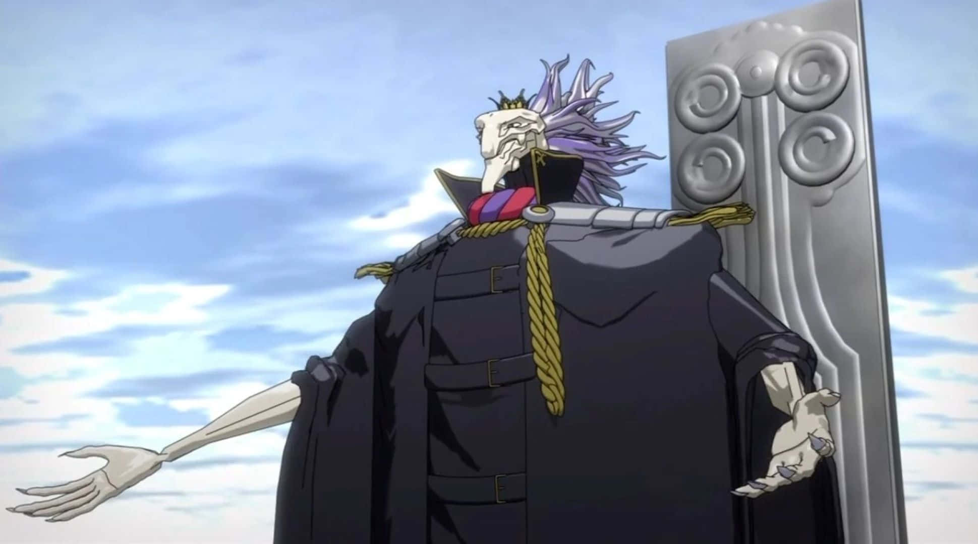 Deus Ex Machina Future Diary, skeletal anime character, purple hair, Full HD Desktop Wallpaper