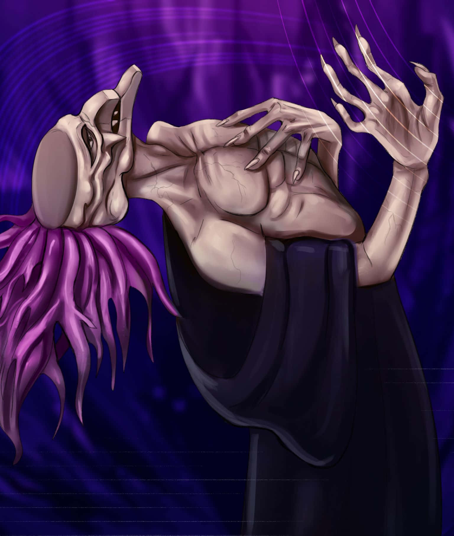 Deus Ex Machina, Future Diary, purple hair, HD Phone Wallpaper