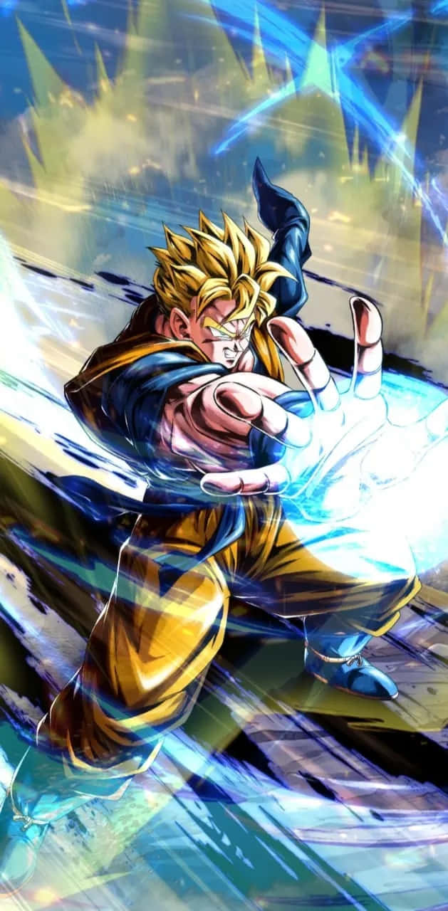 Future Gohan, golden-haired, yellow and blue armor, HD Phone Wallpaper