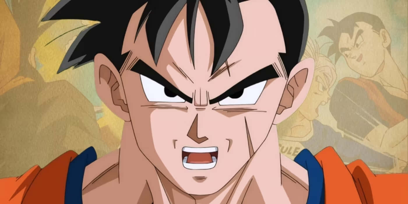 Future Gohan, spiky black hair, intense angry expression, HD Desktop Wallpaper