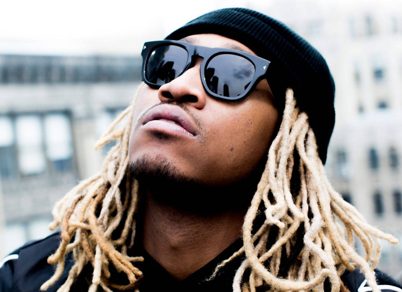 Future Rapper, blonde dreadlocks, black sunglasses, HD Desktop Wallpaper