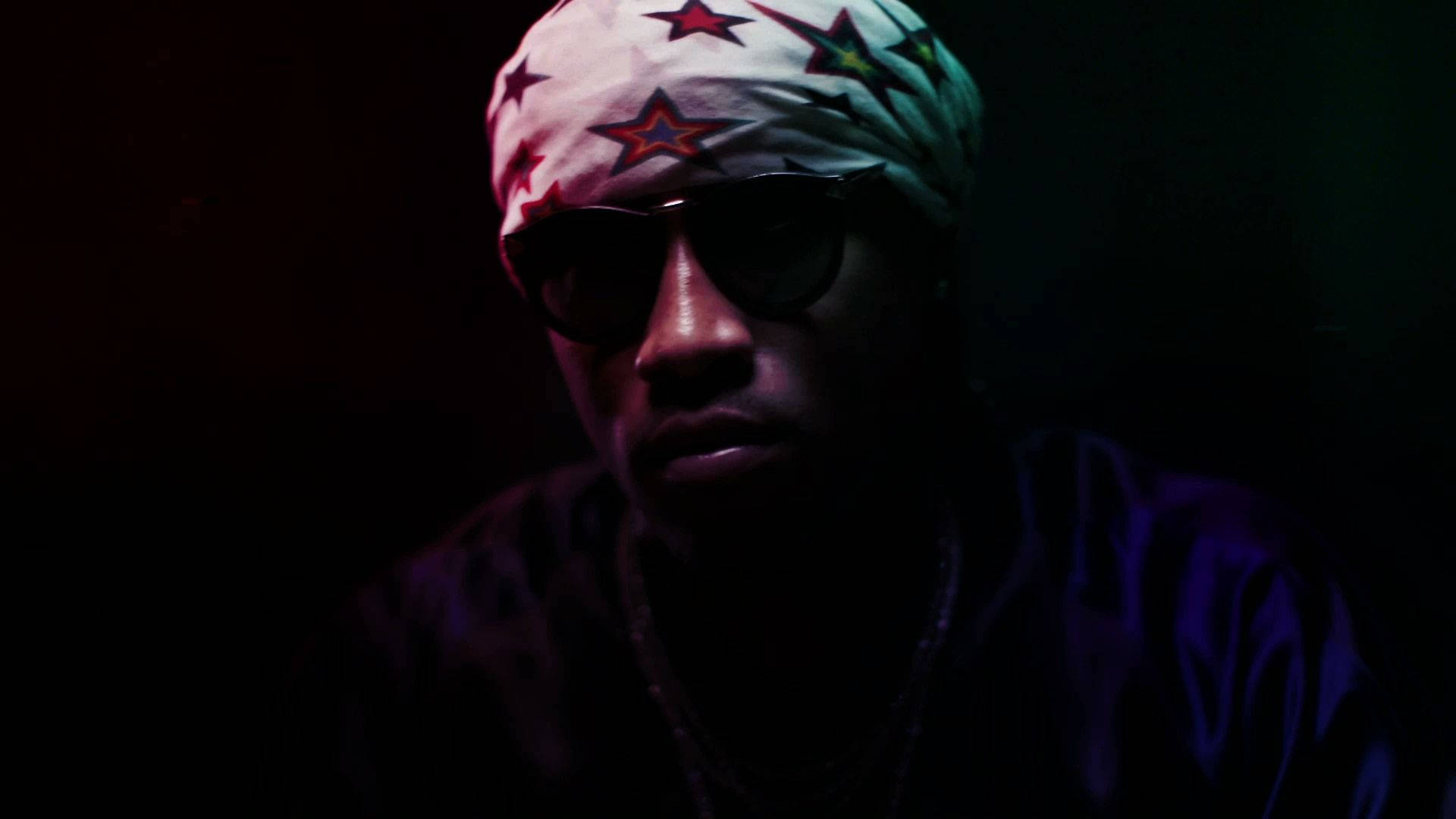 Future Rapper, stars-themed durag, star-patterned bandana, Full HD Desktop Wallpaper