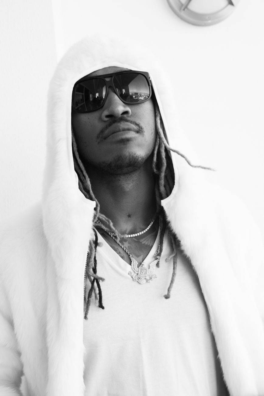 Future Rapper, dreadlocks, white fur-lined hood, HD Phone Wallpaper
