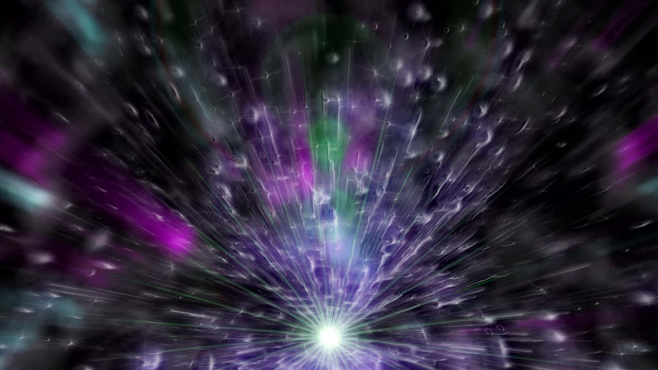 hyperspace voyage, purple green and white light, dark nebula, HD Desktop Wallpaper