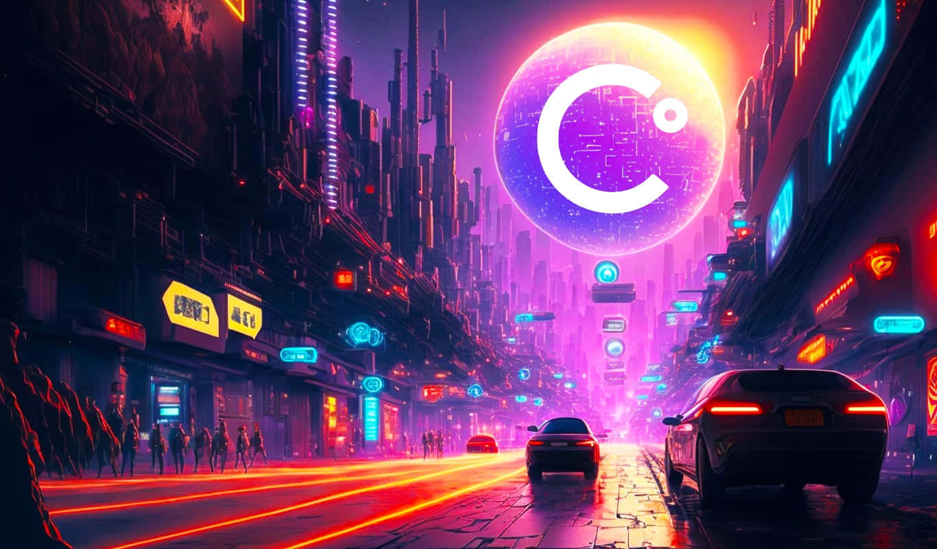neon-drenched cyberpunk city, night, glowing skyscrapers, HD Desktop Wallpaper