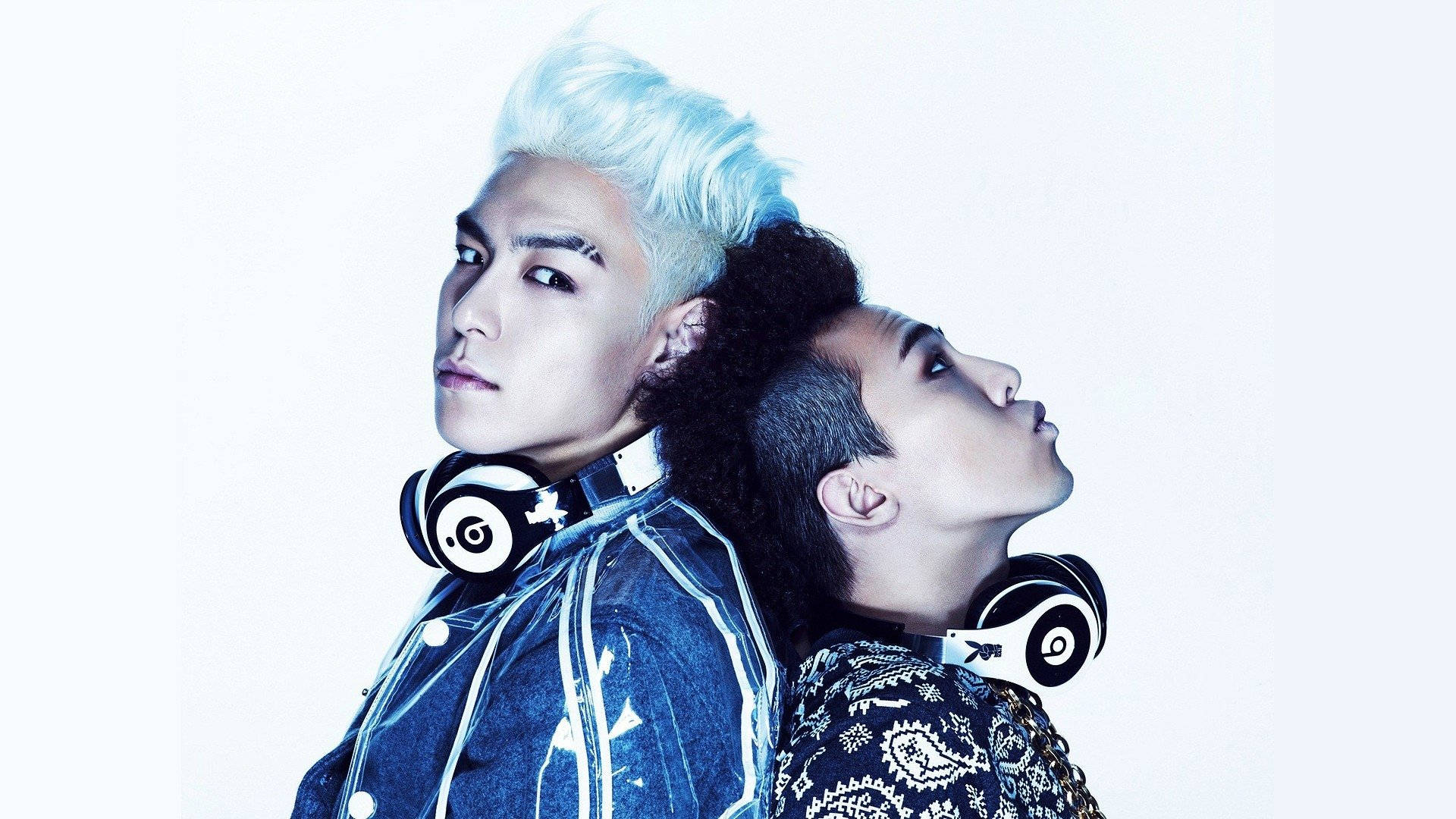 G-dragon, T.O.P, white background, Full HD Desktop Wallpaper