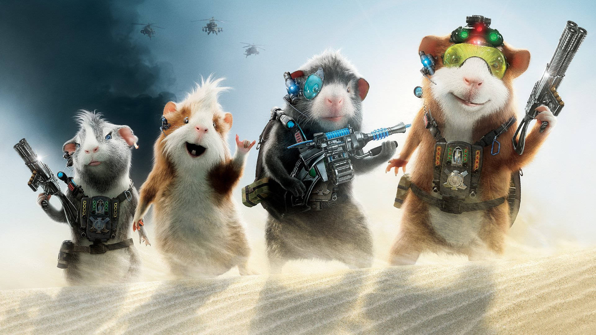 G Force, guinea pigs, futuristic gear, Full HD Desktop Wallpaper
