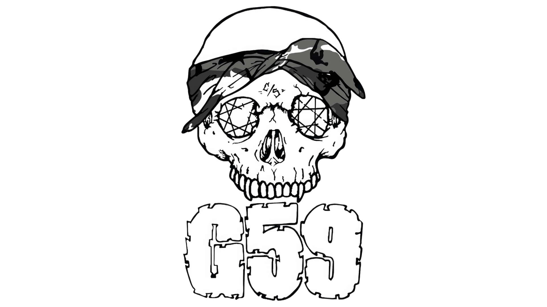 G59, skull, camouflage baseball cap, Full HD Desktop Wallpaper
