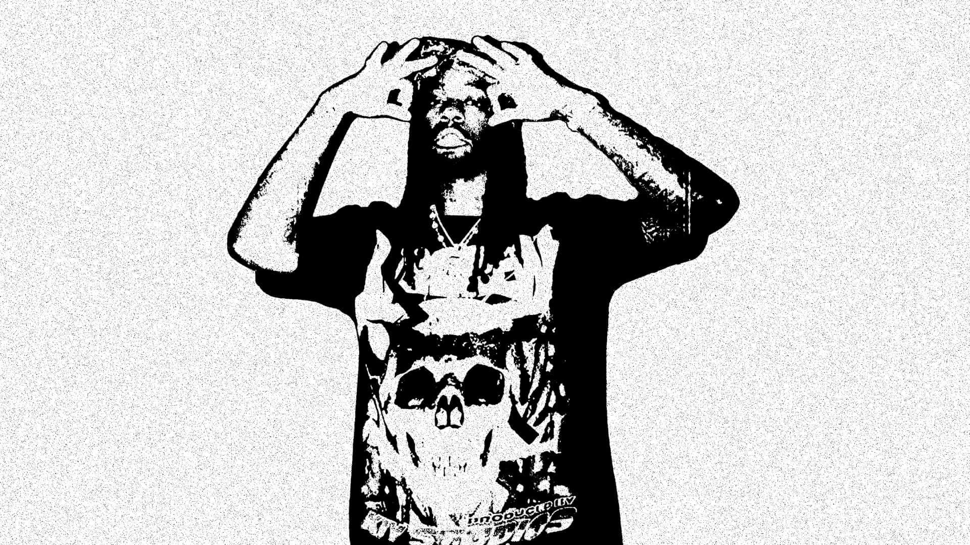G59, skull graphic tee, grainy white background, Full HD Desktop Wallpaper