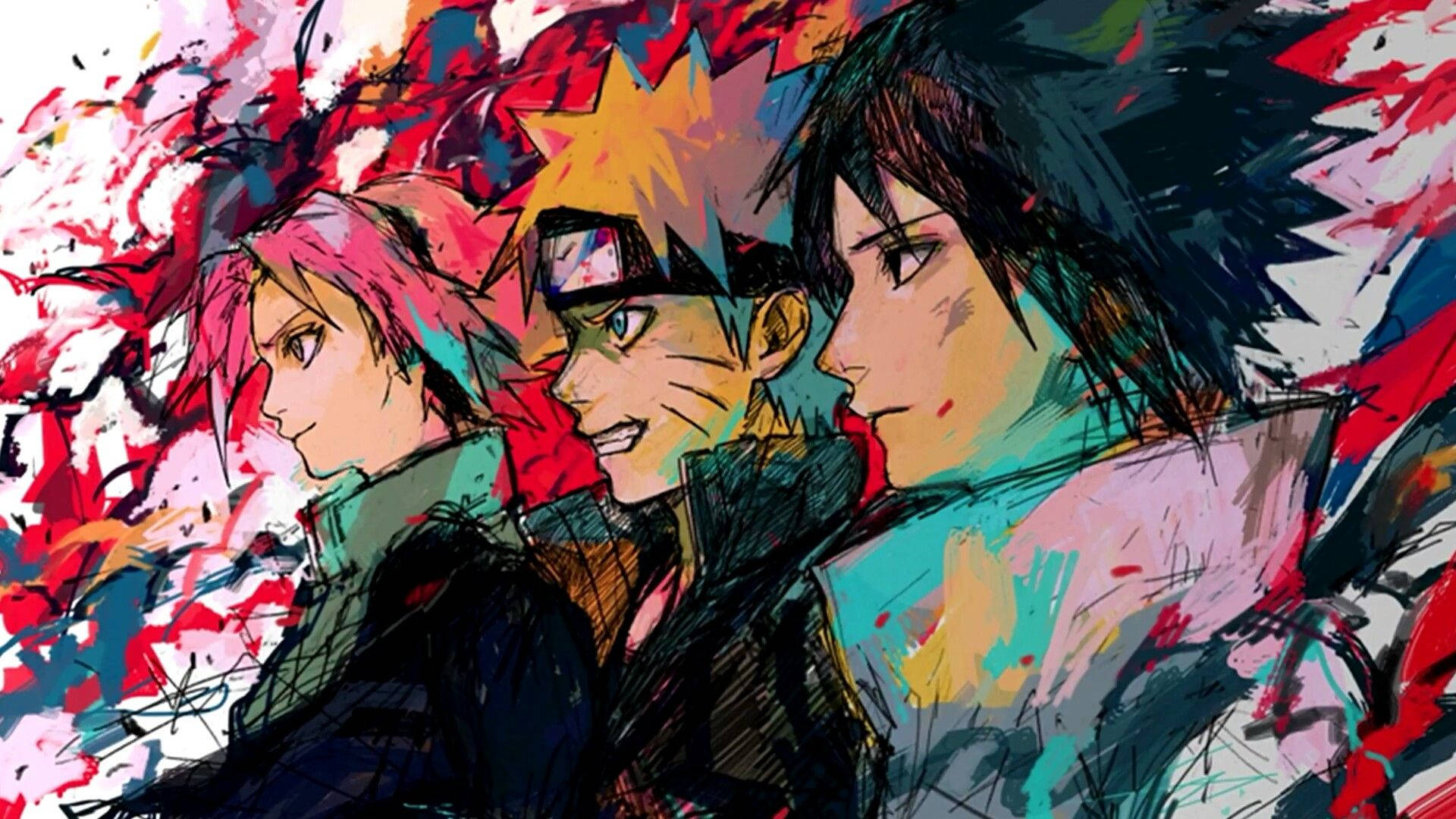 Naruto, teammates, anime, Full HD Desktop Wallpaper