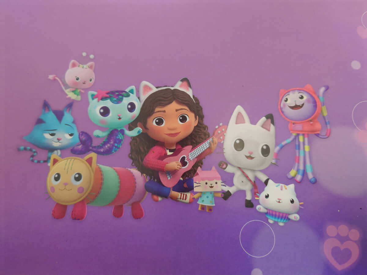 Gabby, Gabby's Dollhouse, cat ears, SD Desktop Wallpaper