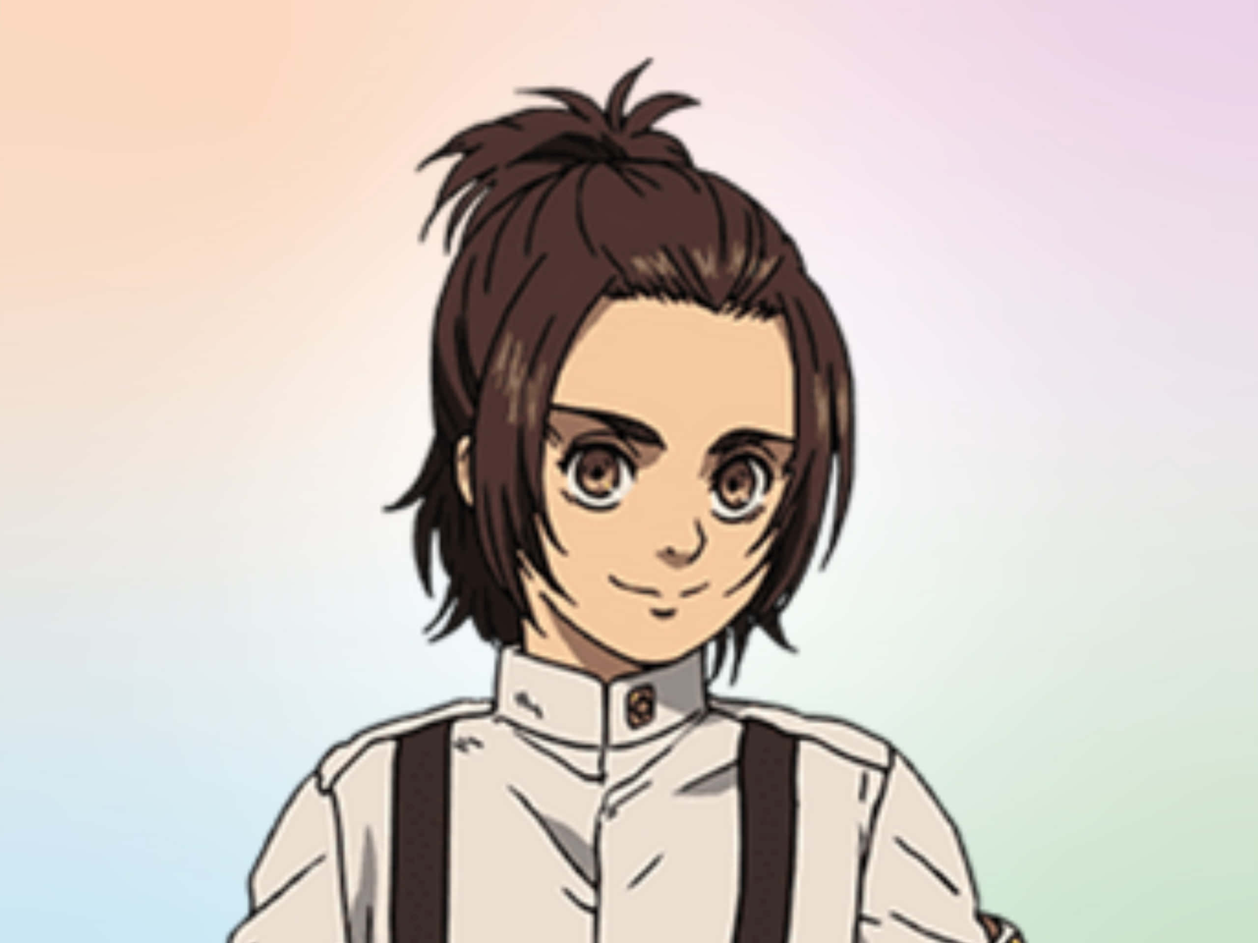 Gabi Braun, brown hair, messy bun, 2K Desktop Wallpaper