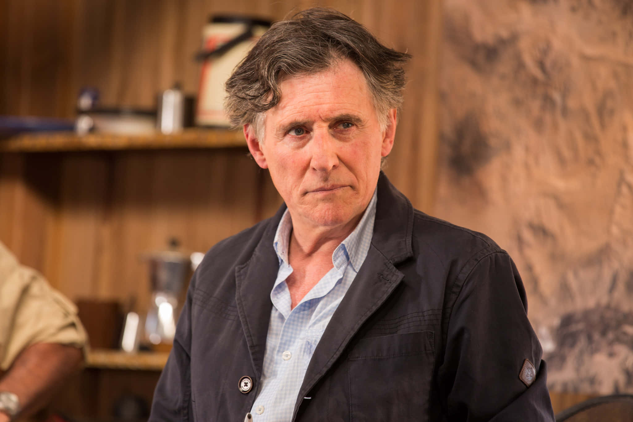 Gabriel Byrne, middle-aged man, graying hair, Full HD Desktop Wallpaper