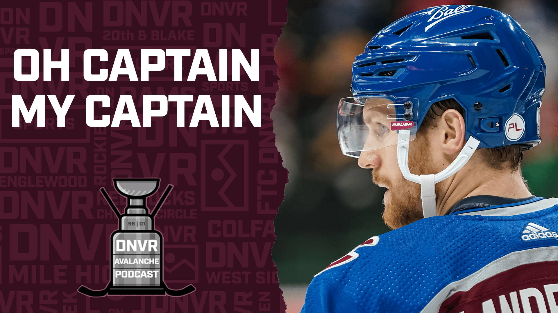 Gabriel Landeskog, blue gear, bold text, Full HD Desktop Wallpaper