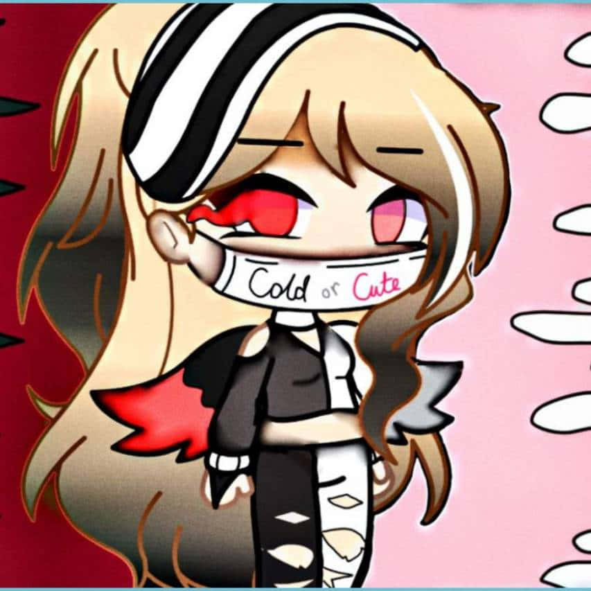 Gacha Life HD, chibi anime girl, blonde hair, SD Desktop Wallpaper