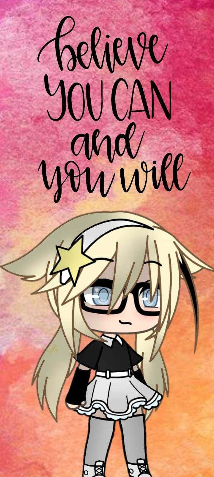 Gacha Life Character, chibi anime girl, glasses, HD Phone Wallpaper