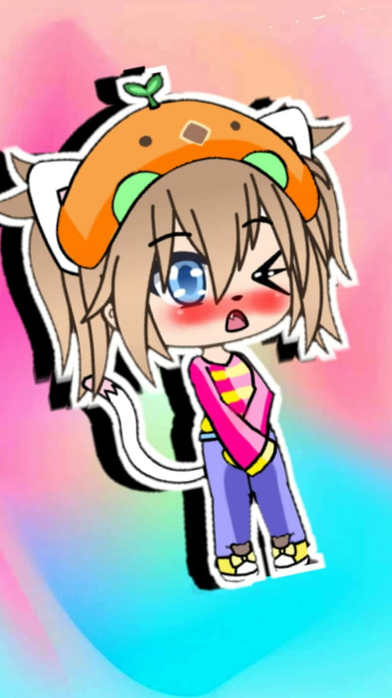Gacha Life, chibi anime girl, cat ears, HD Phone Wallpaper