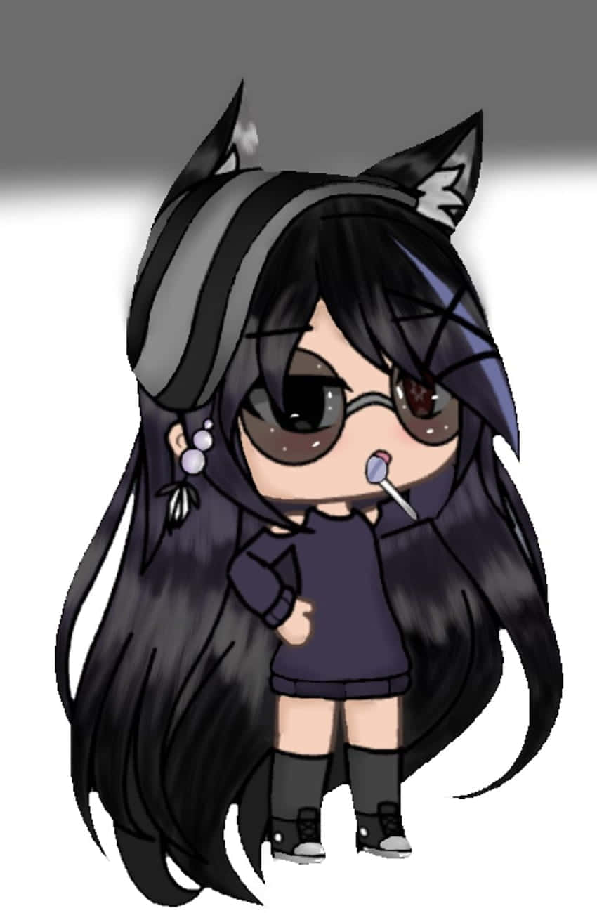 Gacha Life Character, cat ears, sunglasses, HD Phone Wallpaper
